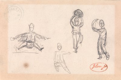 Four Sketches of a Child at Play by George Romney